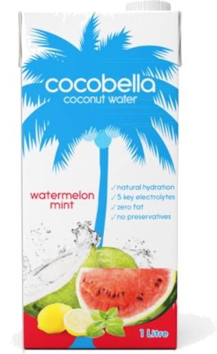 Cocobella Coconut Water, Watermelon-Mint (1L)