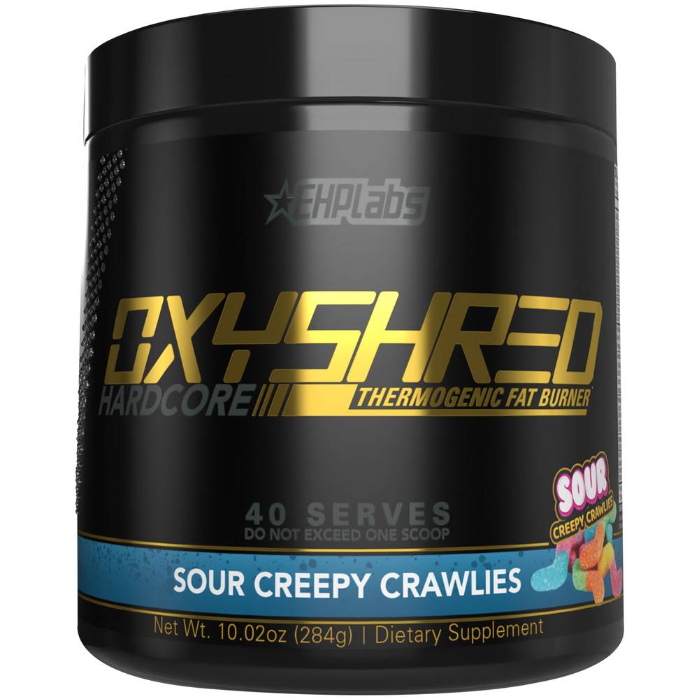 EHPlabs Oxyshred Hardcore Thermogenic Fat Burner Sour Creepy Crawlies (40 ct)