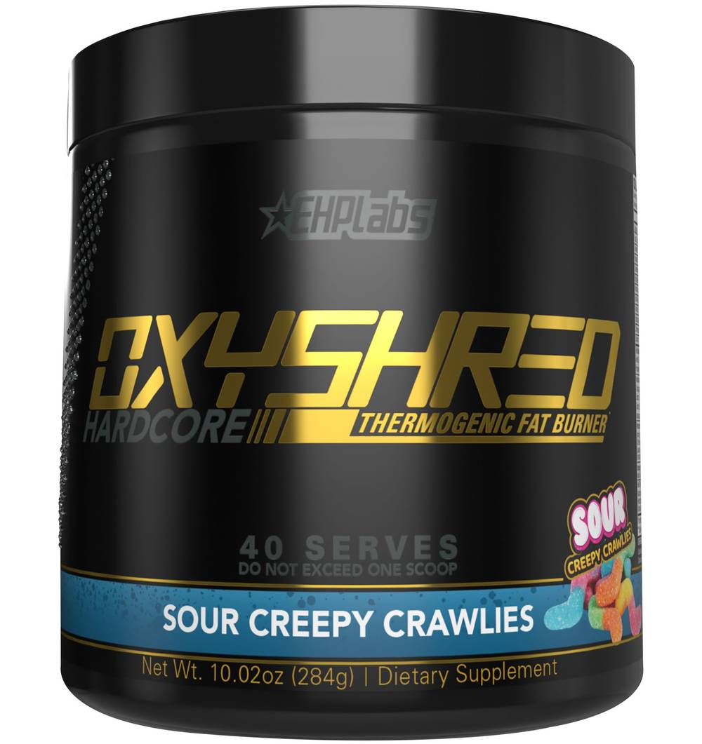 EHPlabs Oxyshred Hardcore Thermogenic Fat Burner Sour Creepy Crawlies (10.02 oz)
