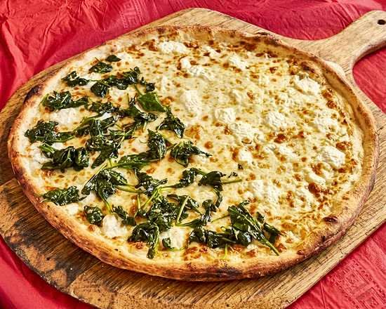 White Pie with Half Topping