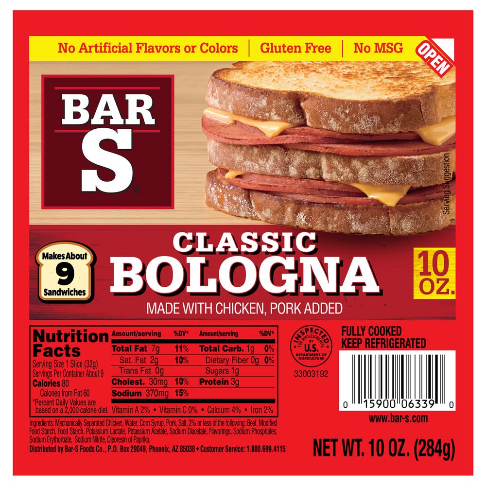 Bar-S Classic Bologna (10 oz)