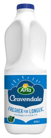 Cravendale Filtered Fresh Whole Milk (2L)