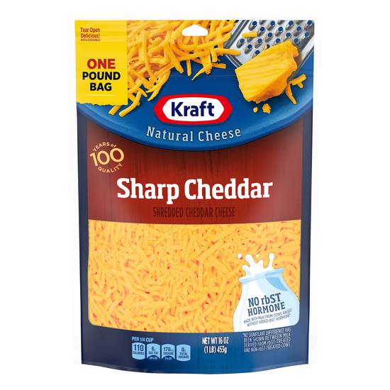 Kraft Sharp Cheddar Shredded Cheese Bag
