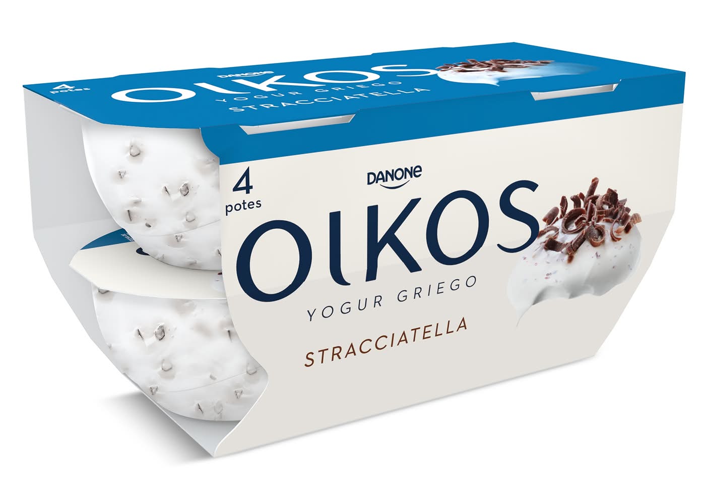 Yogur Griego Stracciatella Oikos Pack 4 X 110 G