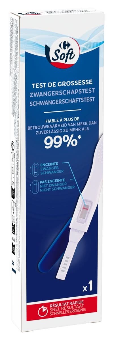 Carrefour Soft Test de Grossesse 1 Pièce