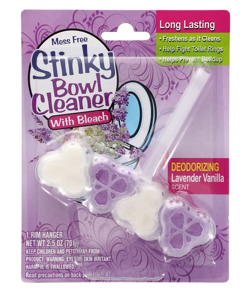 Stinky Bowl Cleaner Mess Free With Bleach, Lavender Vanilla (2.5 oz)