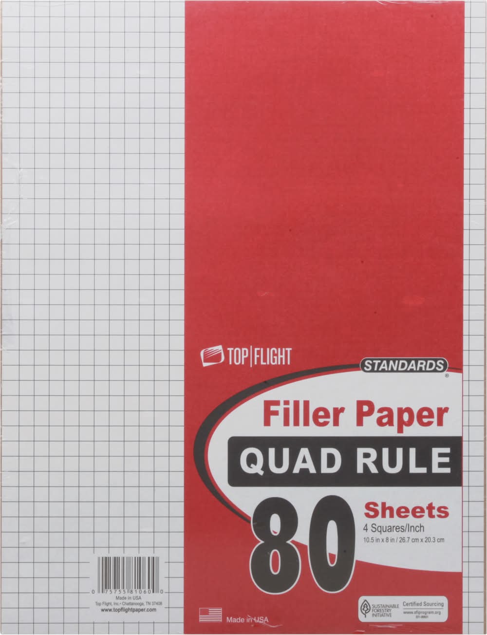 Top Flight Quadrille Filler Paper (9.6 oz)