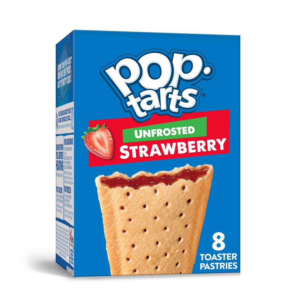 Pop-Tarts Unfrosted Toaster Pastries, Strawberry (13.5 oz)