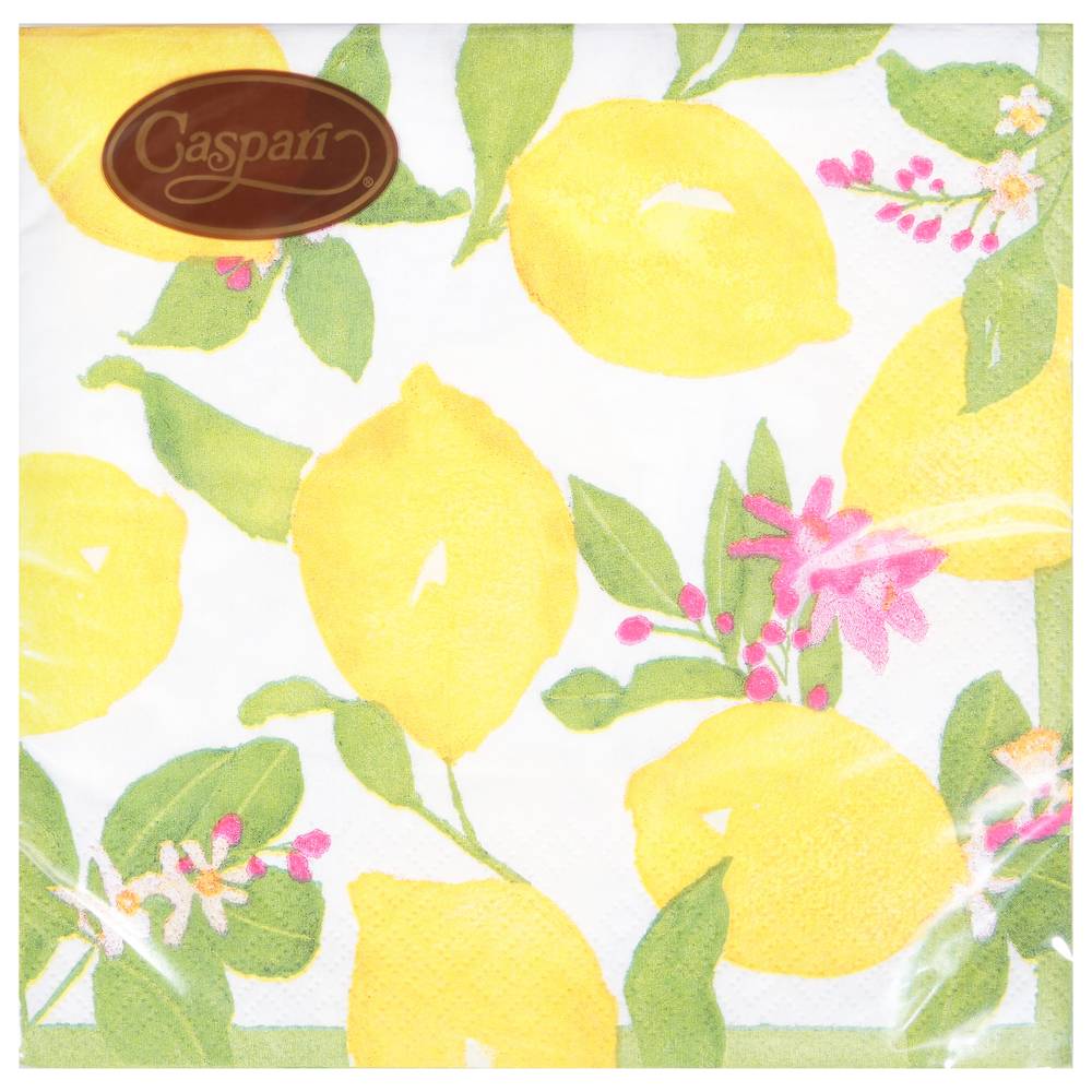 Caspari Limoncello Triple-Ply Napkins