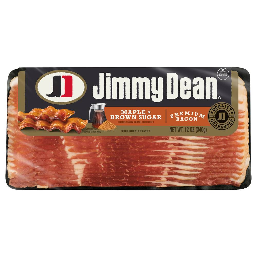 Jimmy Dean Premium Bacon, Maple-Brown Sugar (12 oz)