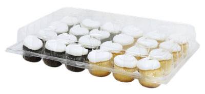 Bakery 12 White 12 Chocolate Cupcake - Each