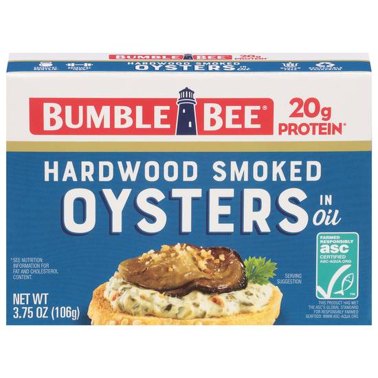 Bumble Bee Hardwood Smoked Oysters