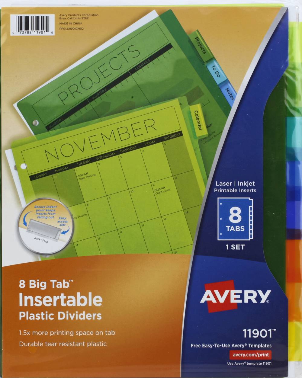 Avery Big Tab Insertable Plastic Dividers