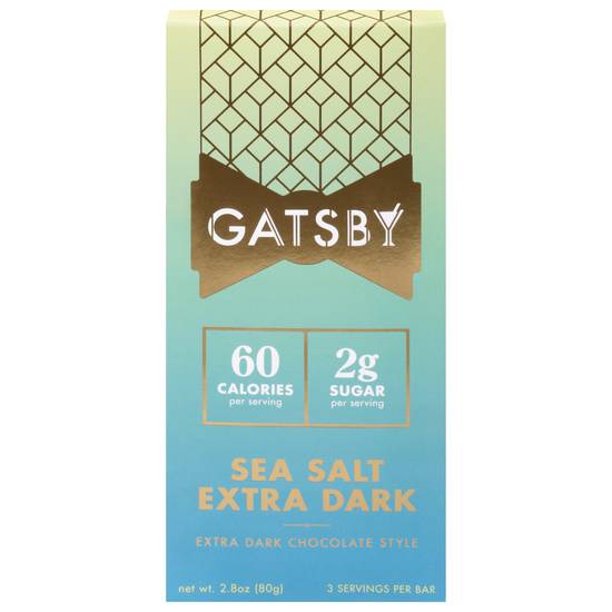Gatsby Sea Salt Extra Dark Bar