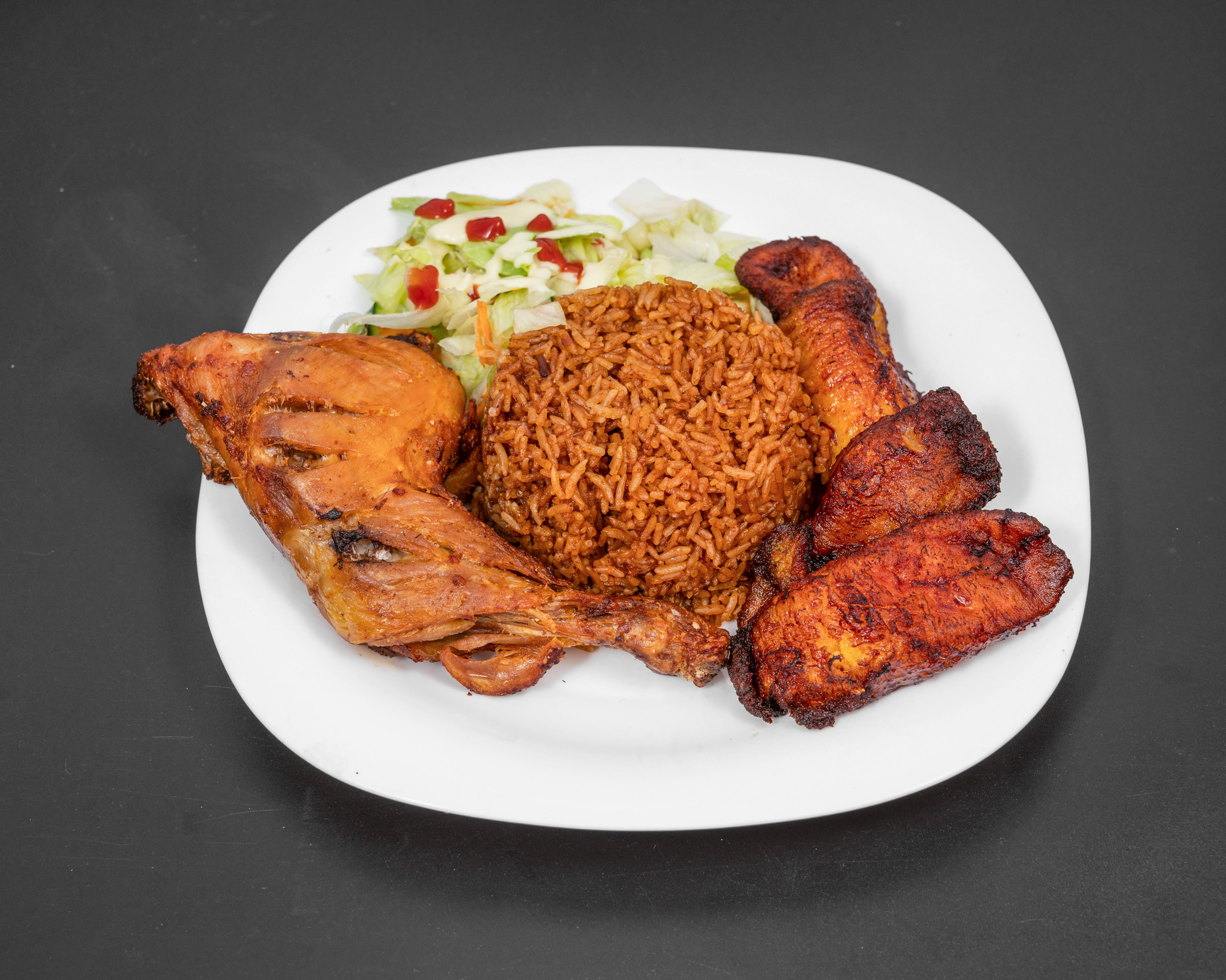 Jollof and chicken