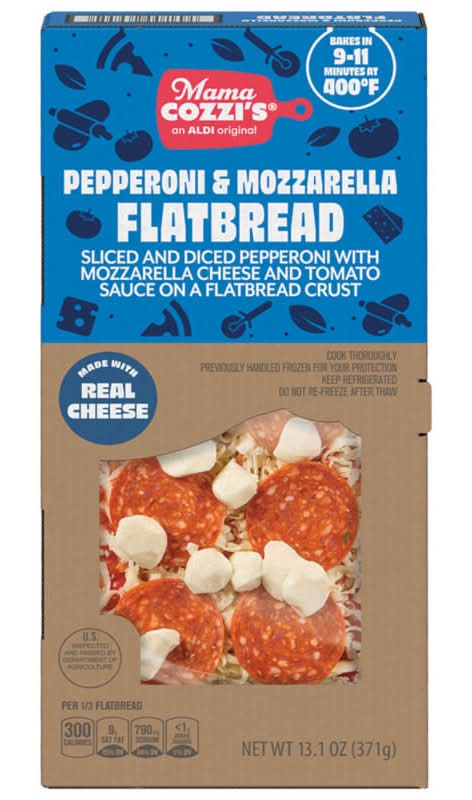 Mama Cozzi's Pizza Kitchen Flatbread, Pepperoni & Mozzarella (13.1 oz)