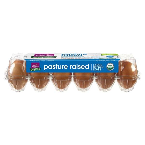 True Goodness Organic Pasture Raised Eggs Dozen