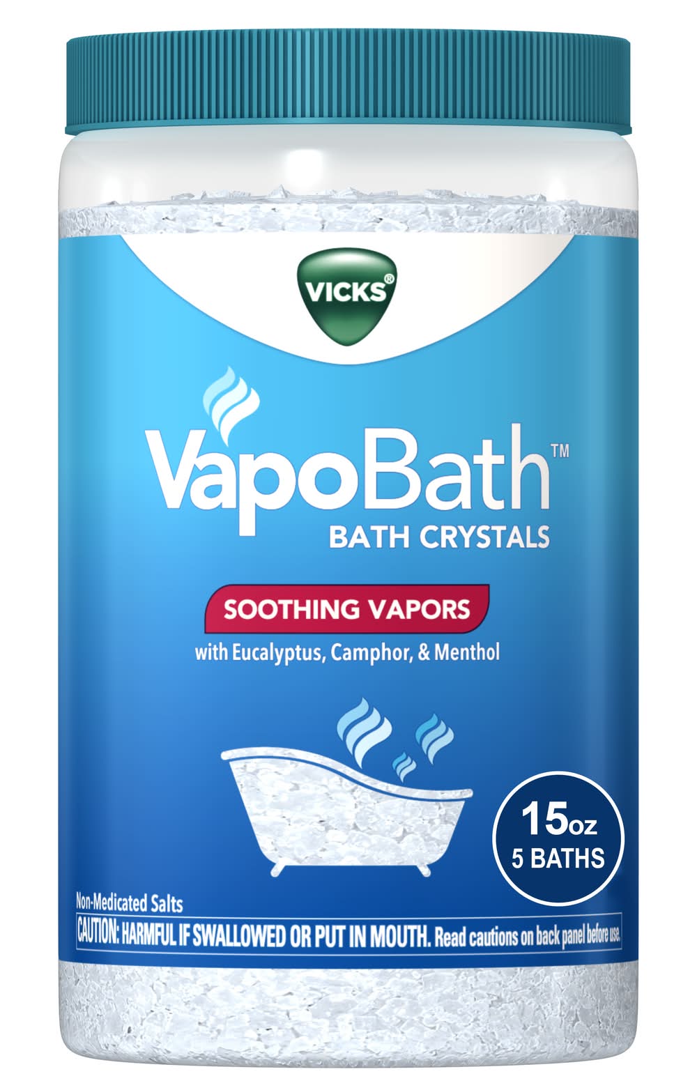 Vicks Vapo Bath Crystals (15 oz)