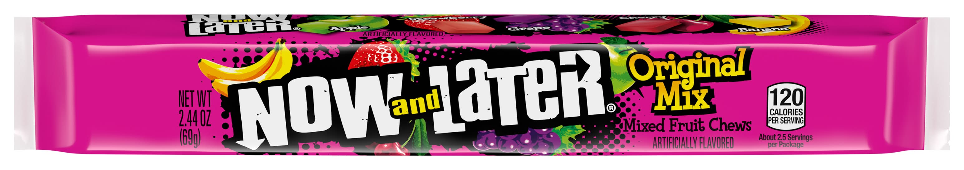 Now and Later Mixed Fruit Chew Candies, Original Mix (2.44 oz)