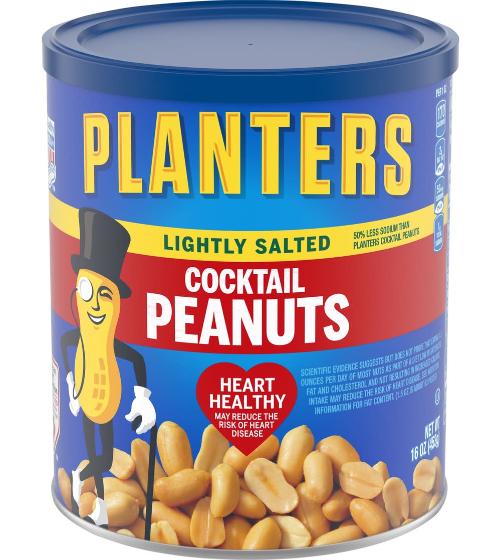 Planters Cocktail Peanuts, Lightly Salted (16 oz)