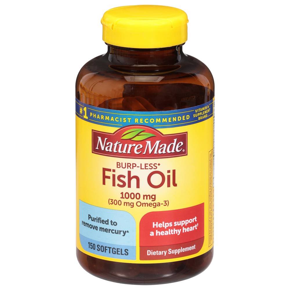 Nature Made Burp-Less Fish Oil 1000 mg Softgels