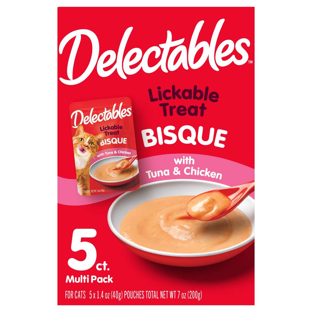 Delectables Bisque Lickabel Cat Treats Tuna & Chicken (5 ct)