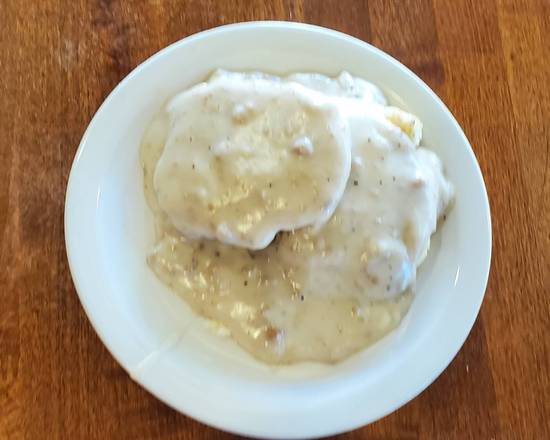 2 piece biscuits and gravy