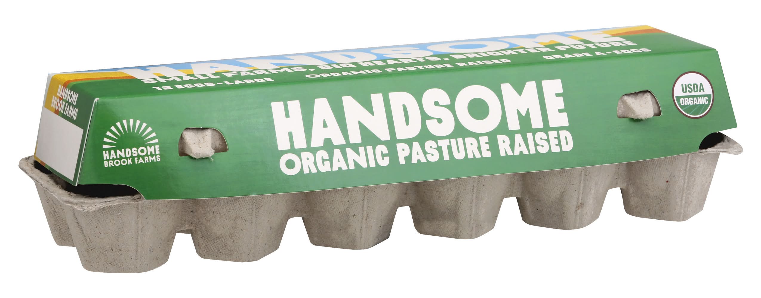 Handsome Brooke Farms Organic Pasture Raised Eggs, L (24 oz, 12 ct)