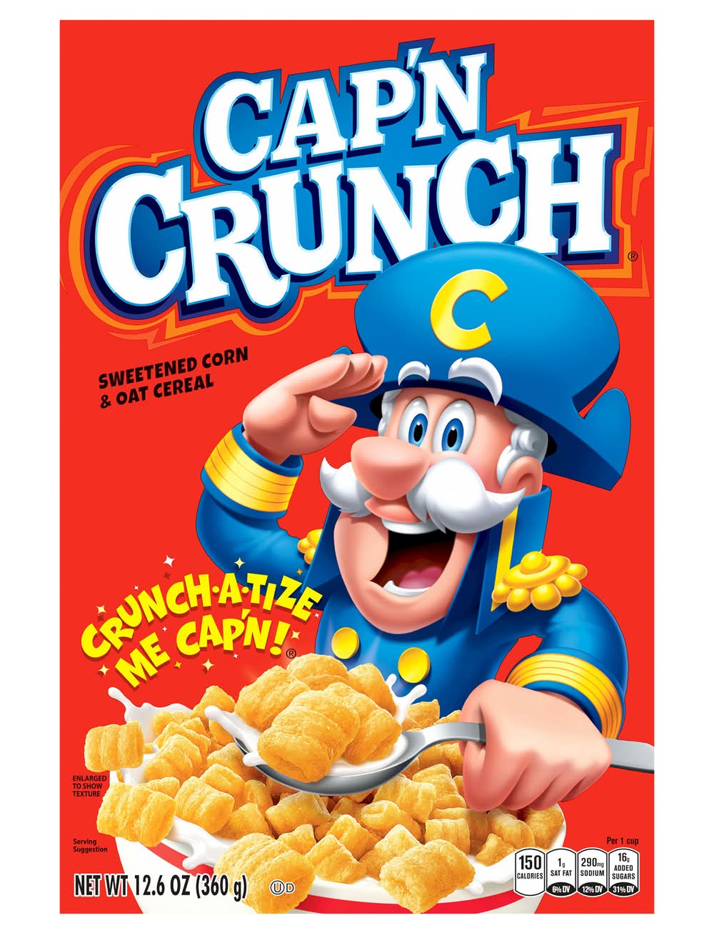 Cap'n Crunch Sweetened Corn & Oat Cereal (12.6 oz)