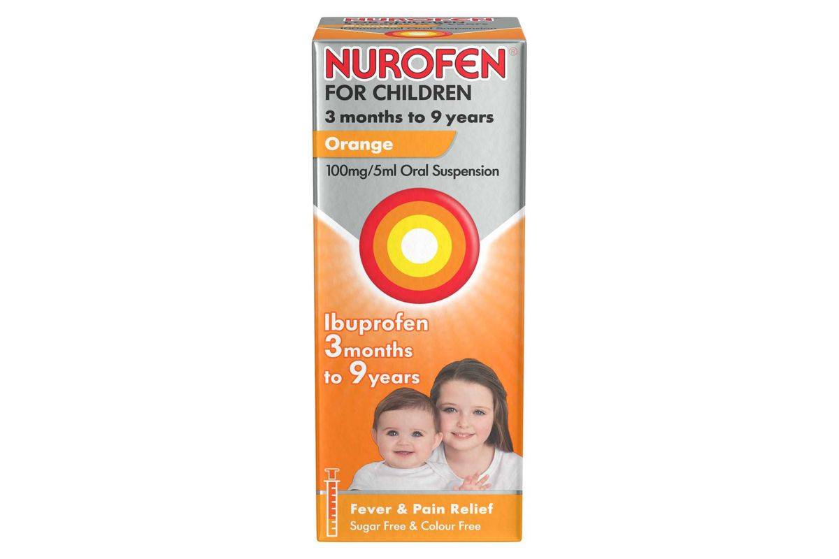 Nurofen For Children 3 months to 9 years Orange 100mg/5ml Oral Suspension 100ml