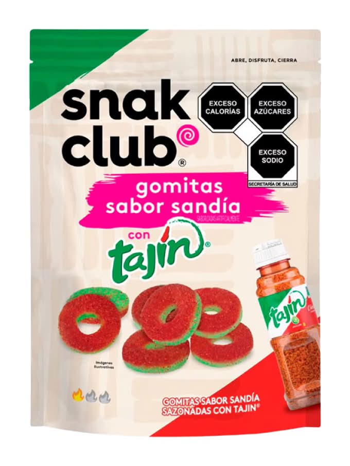 Snak Club · Aros de gomitas sazonadas con tajín, sandia (55 g)