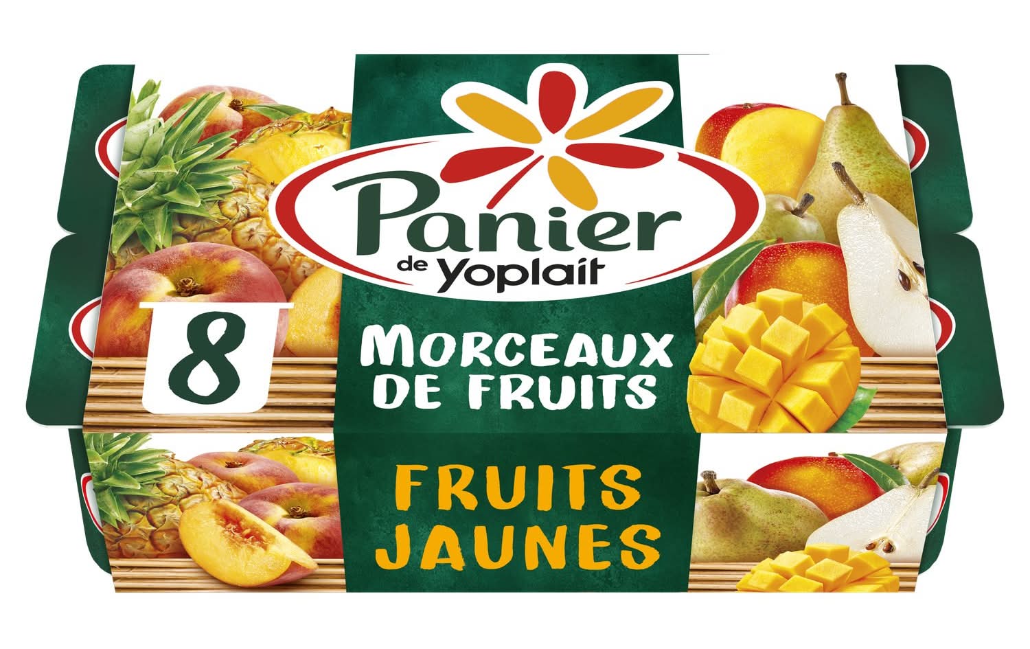 Yoplait - Yaourt aux morceaux de fruits jaunes, assorti (8)