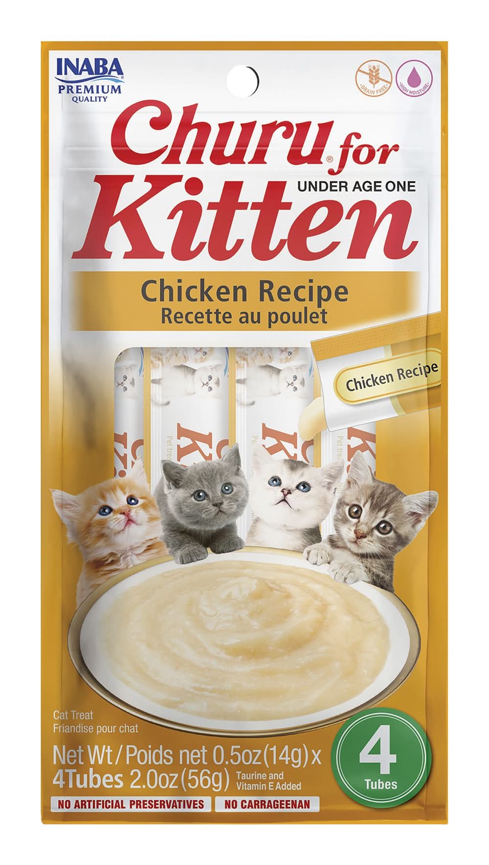 Inaba Churu Lickable Cat Treat - Kitten, Chicken (Flavor: Chicken)