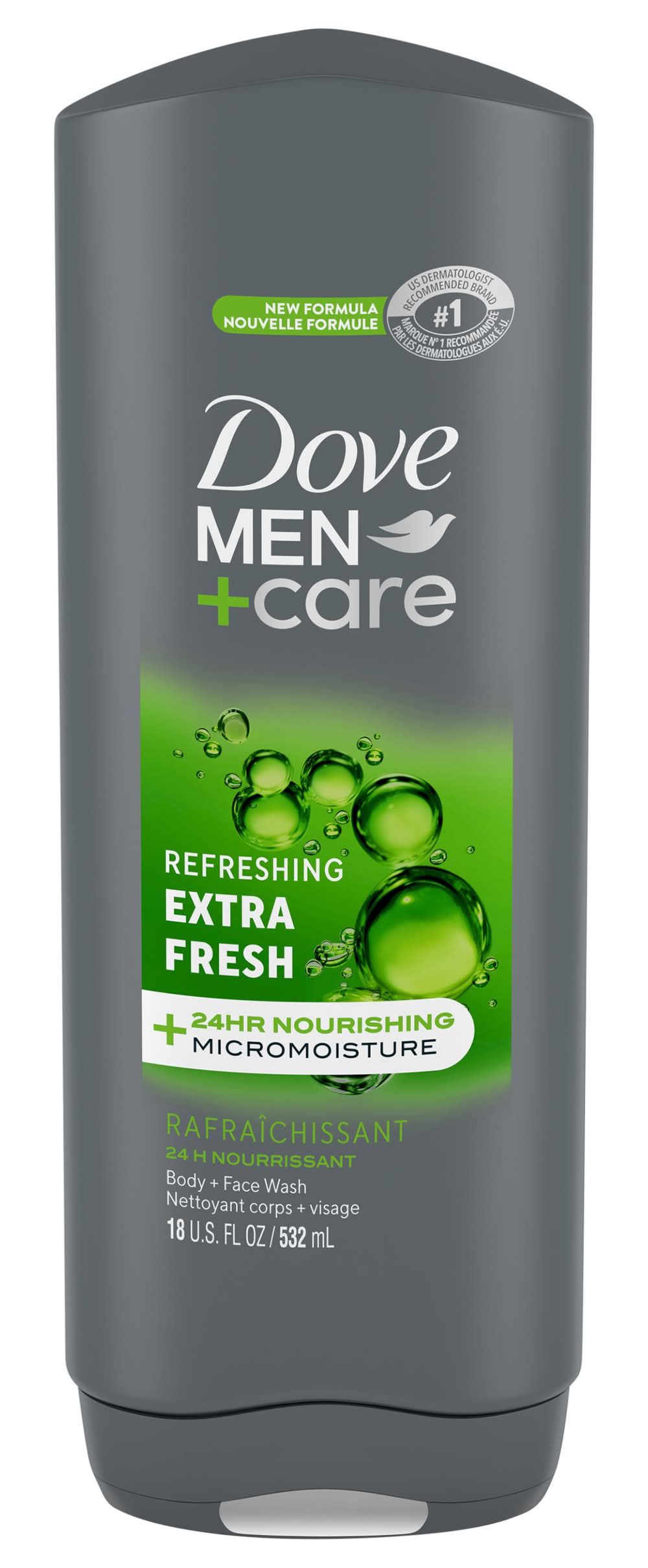 Dove Men+Care Body & Face Wash, Extra Fresh, Men (18 fl oz)