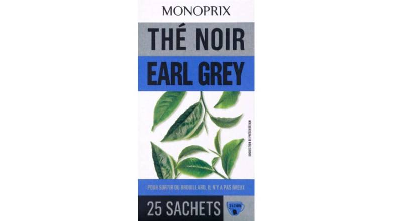 Monoprix Thé Earl Grey Les 25 sachets, 45g