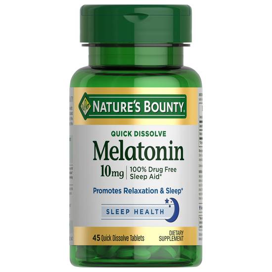Nature's Bounty Quick Dissolve Melatonin (45 ct)
