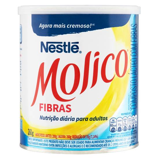 Nestlé composto lácteo molico fibras (260g)