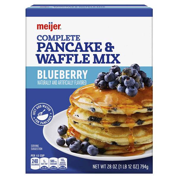 Meijer Blueberry Pancake & Waffle Mix (1.75 lbs)