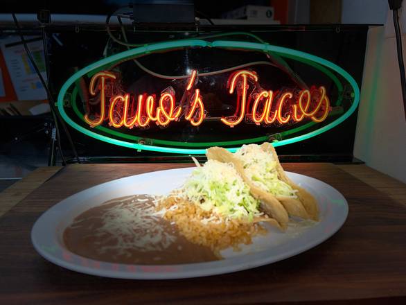 2 Beef Taco plate