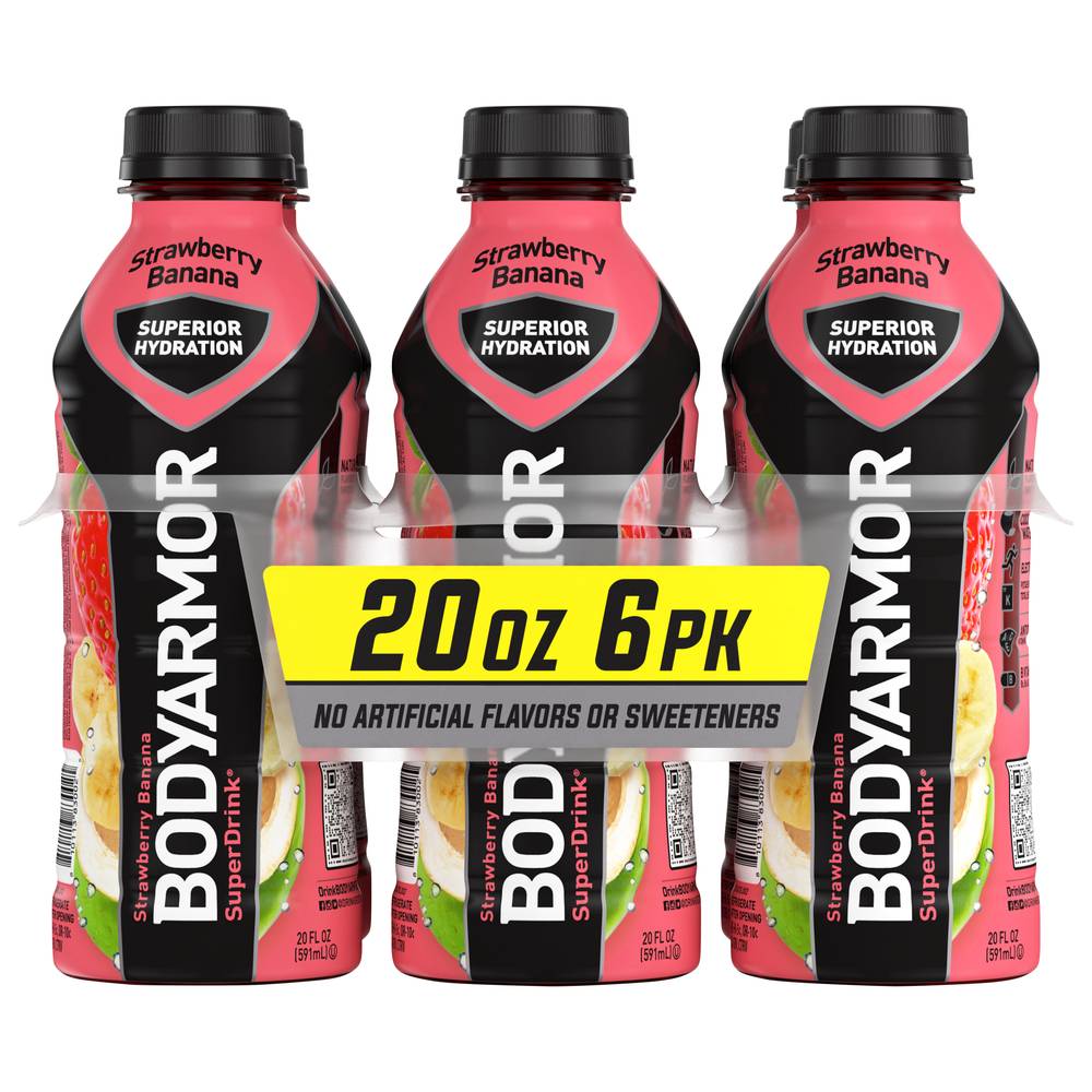 BODYARMOR Superdrink Strawberry Banana Bottles (20 fl oz)