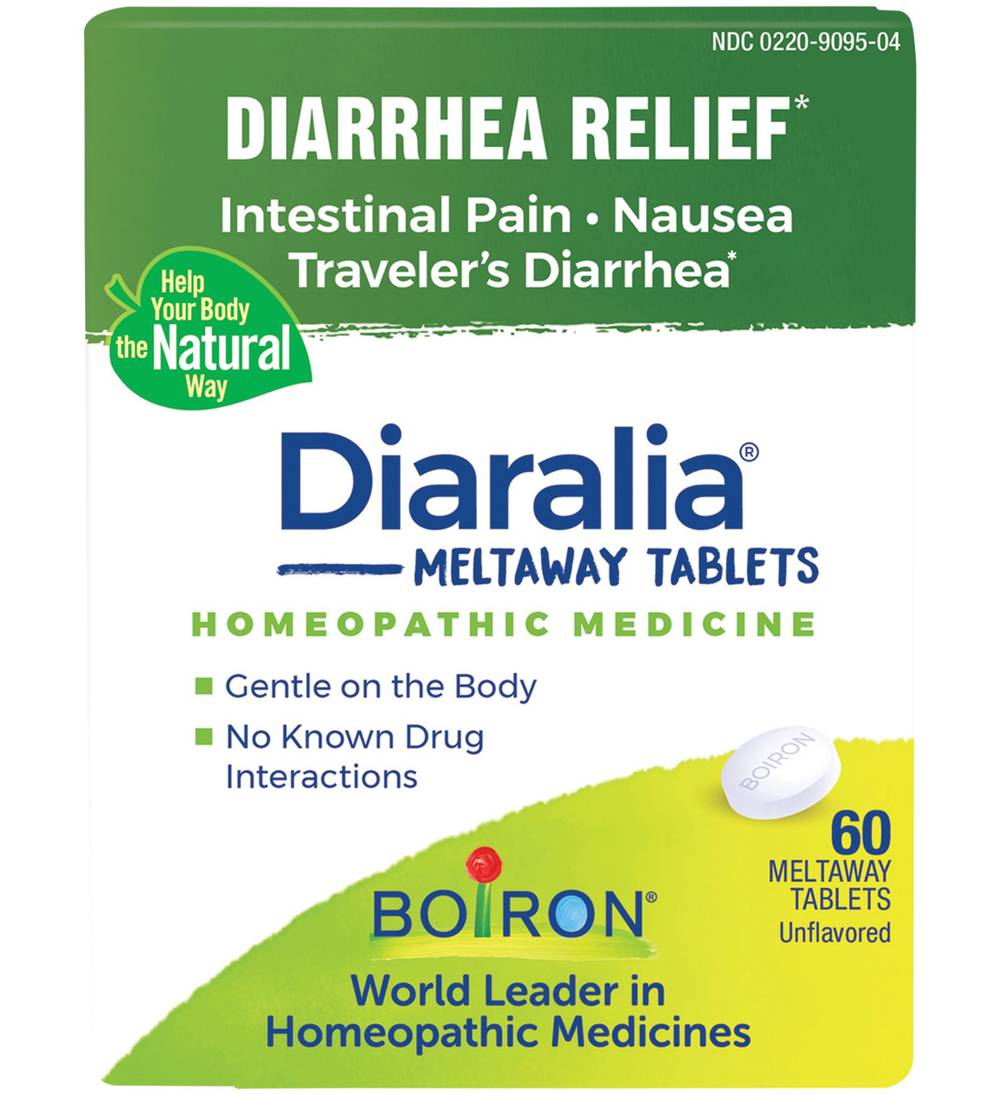 Diaralia  Homeopathic Medicine For Diarrhea Relief, Intestinal Pain, Bloating, & Gas (60 Meltaway Tablets)