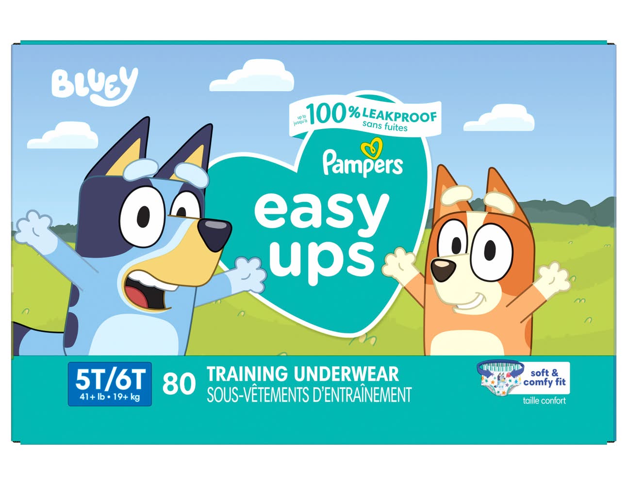 Pampers Easy Ups Training Underwear, 5T/6T (80 ct)