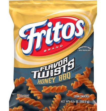 Fritos Flavor twists Honey BBQ 3 1/2 oz