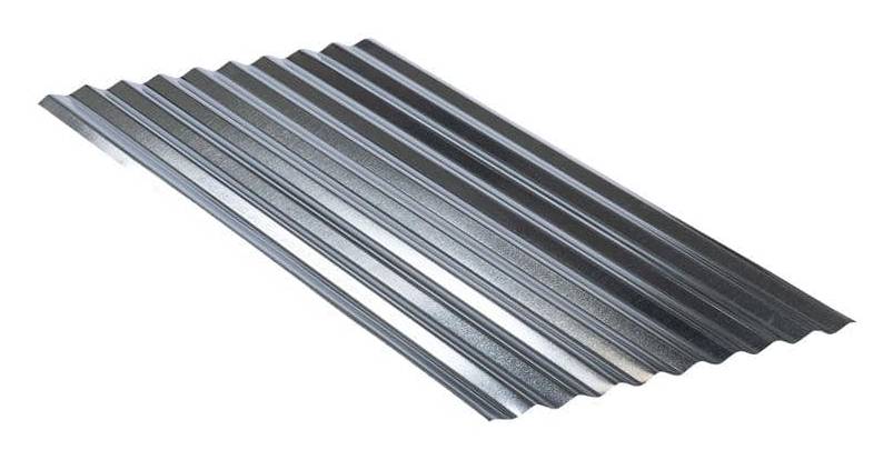 Gibraltar Building Products 8 Ft. Corrugated Galvanized Steel 31-Gauge Roof Panel