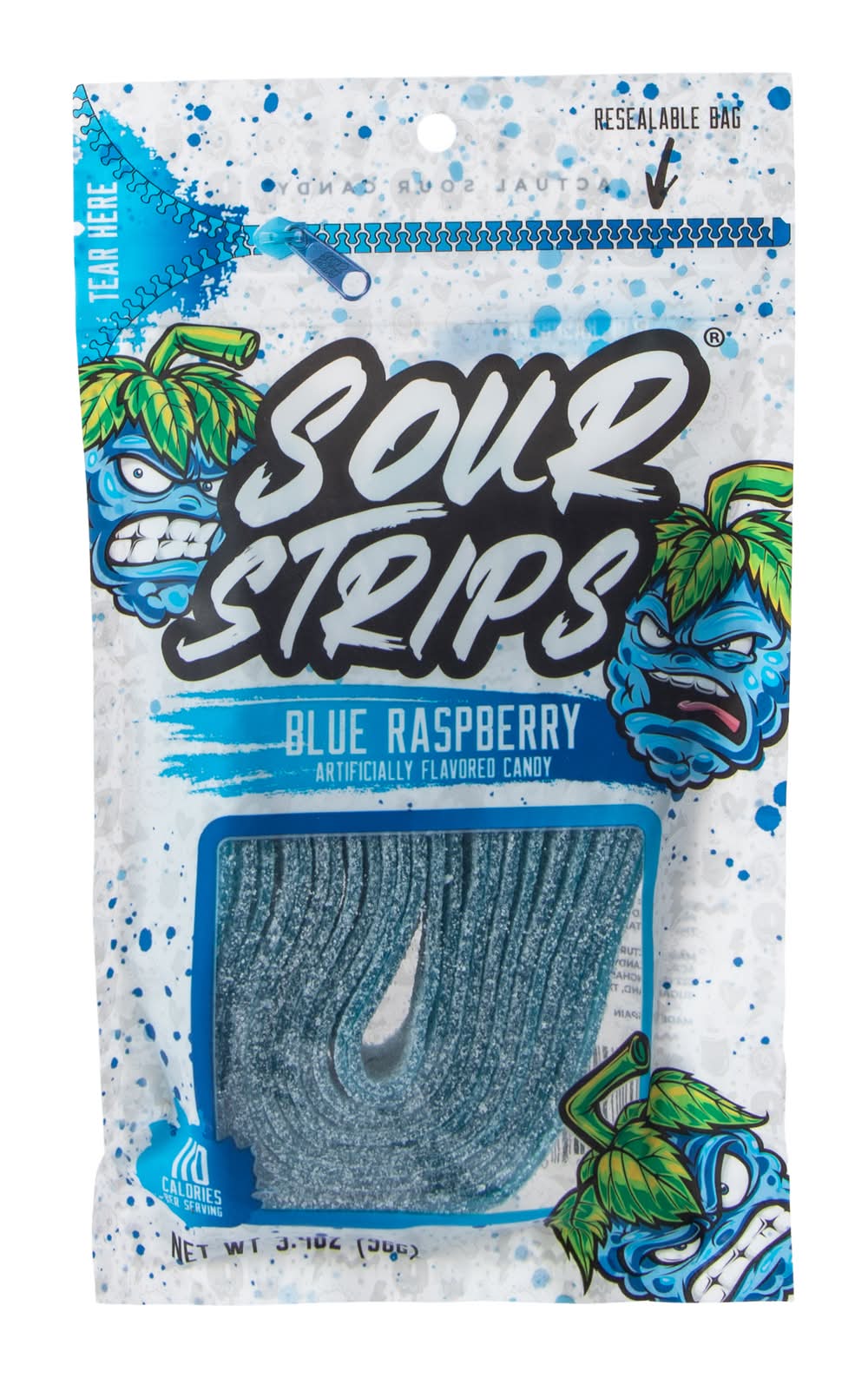 Sour Strips® Blue Raspberry 3.4oz Blue Raspberry