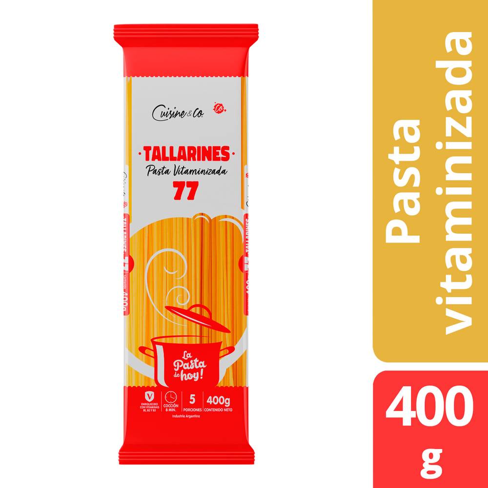 Cuisine & co tallarin 77 pasta vitaminizada (400 g)