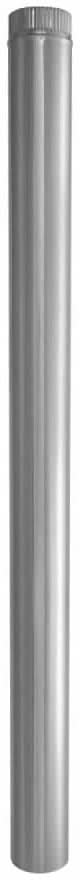 IMPERIAL 4-in x 5-ft 30 Gauge Galvanized steel Round duct pipe | GVL0123