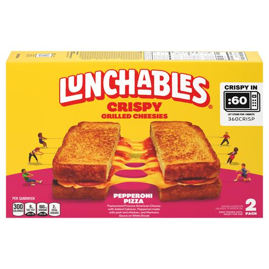 Lunchables Crispy Grilled Cheesies Pepperoni Pizza Sandwiches