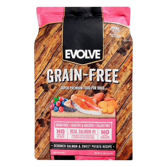 Evolve Grain Free Salmon & Sweet Potato Recipe Dog Food (12 lbs)