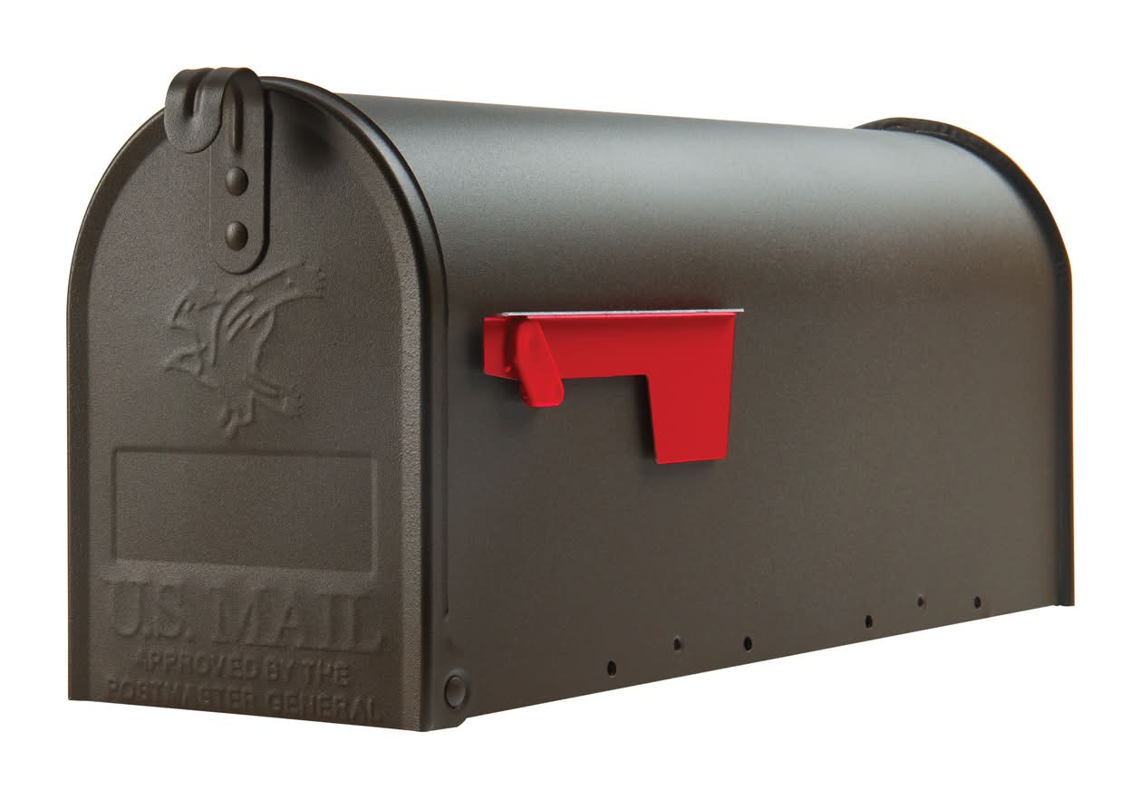 Architectural Mailboxes Elite Classic Galvanized Steel Post Mount Venetian Bronze Mailbox